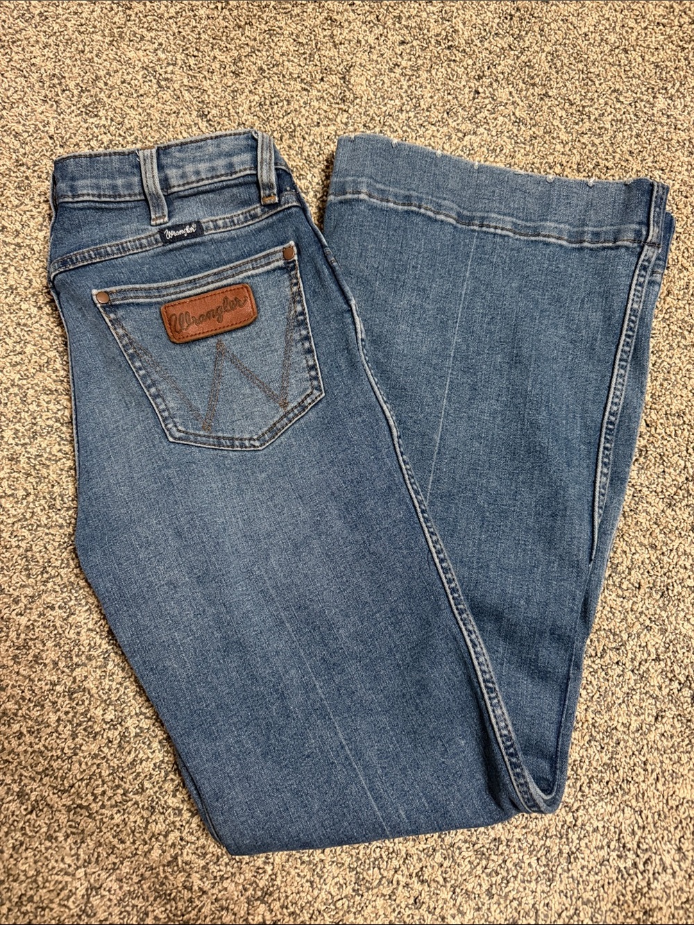 Wrangler Women’s Retro Bailey High rise Blue Bootcut Jeans 28 x 30